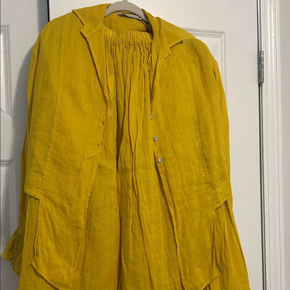 Zara Yellow skirt and top set